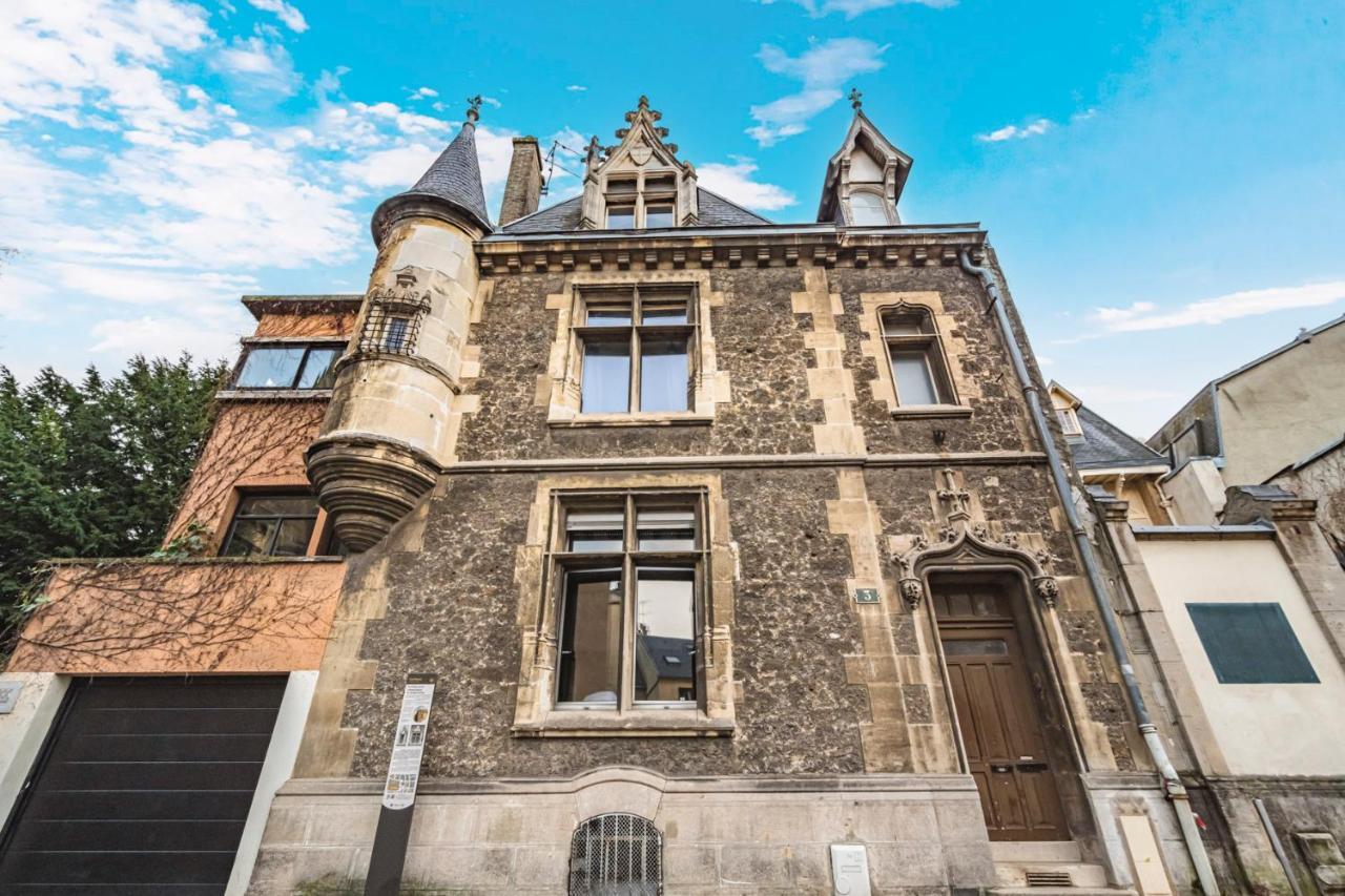 Tournelles Vue Cathedrale- Maison Climatisee Du Xvie Siecle Classee Apartment แร็งส์ ภายนอก รูปภาพ